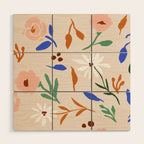 Tulum Floral Wood Wall Art Gallery Image 1