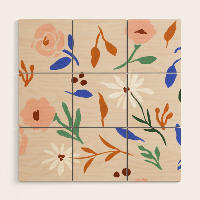 Tulum Floral Wood Wall Art Gallery Image 1