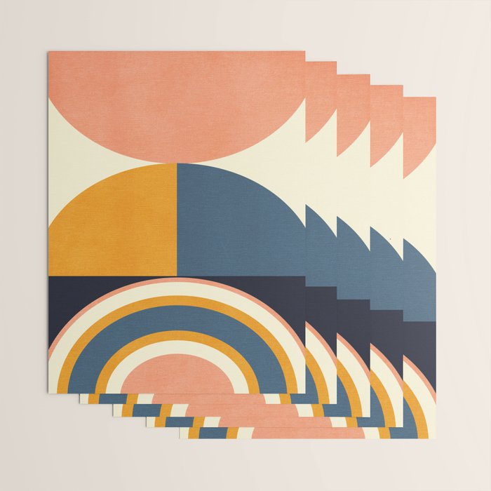 mid century geometry II Wrapping Paper Gallery Image 3