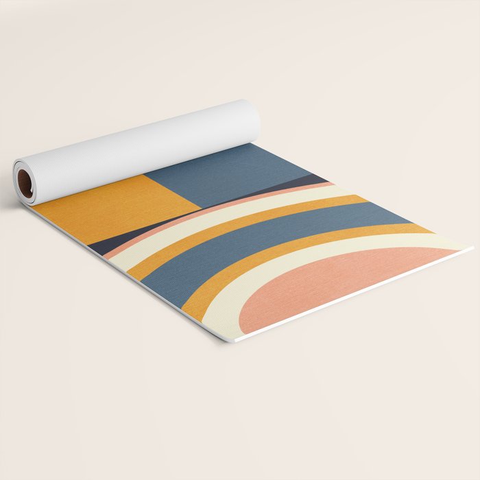 mid century geometry II Yoga Mat Gallery Image 2