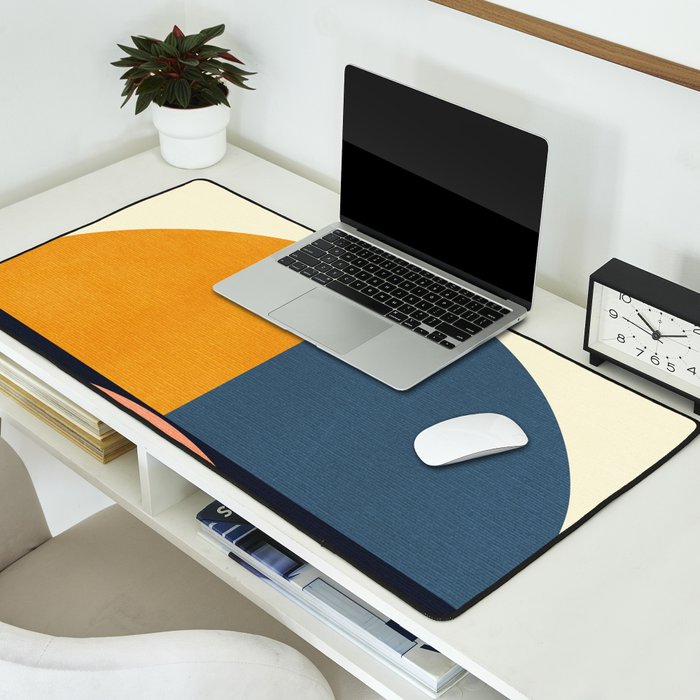 mid century geometry II Desk Mat Gallery Image 2