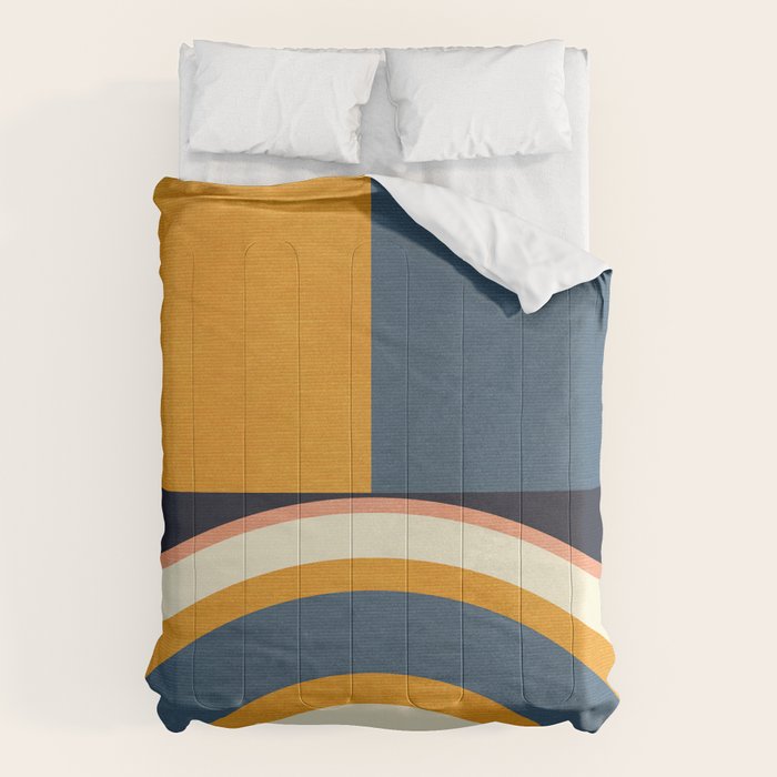mid century geometry II Comforter Gallery Image 1