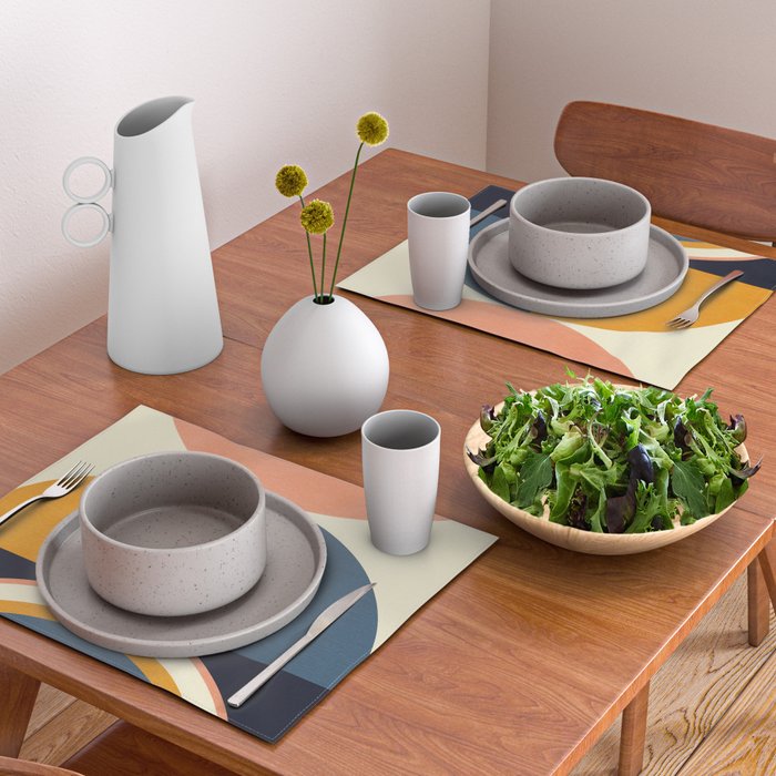 mid century geometry II Placemat Gallery Image 2