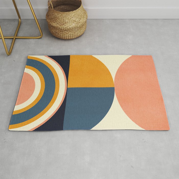 mid century geometry II Rug Gallery Image 1