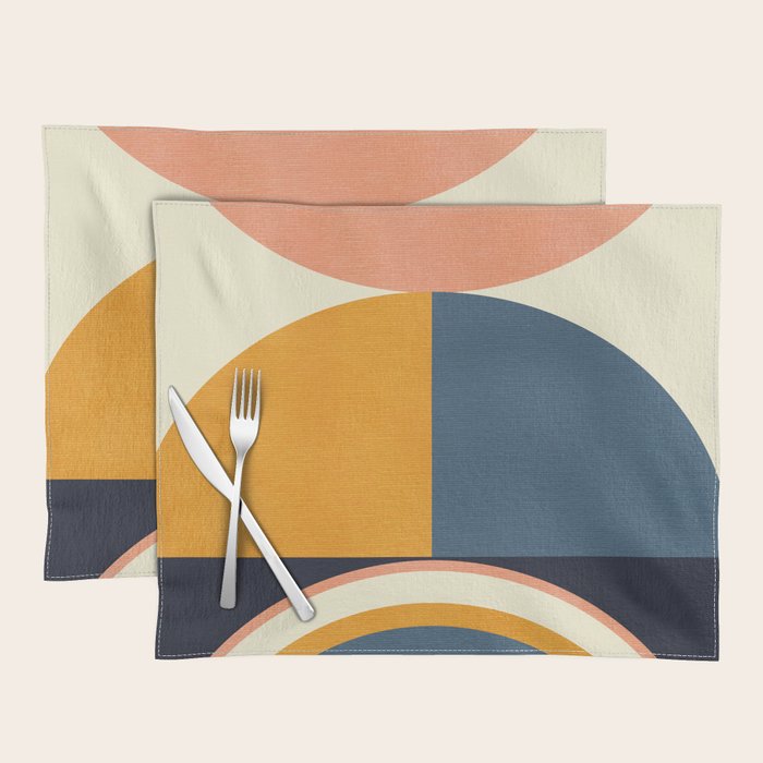 mid century geometry II Placemat Gallery Image 1