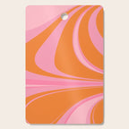 Groovy Color in Pink and Orange Cutting Board Gallery Image 1