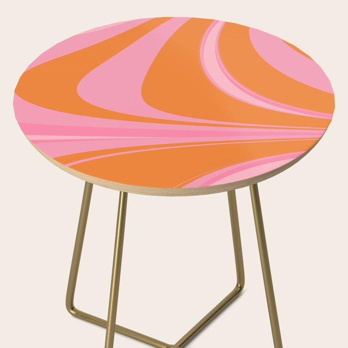 Groovy Color in Pink and Orange Side Table Gallery Image 2