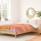 Groovy Color in Pink and Orange Duvet Cover Gallery Image 2