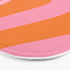 Groovy Color in Pink and Orange Bath Mat Gallery Image 3