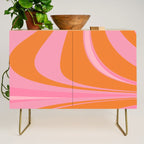 Groovy Color in Pink and Orange Credenza Gallery Image 1
