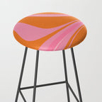 Groovy Color in Pink and Orange Stool Gallery Image 2