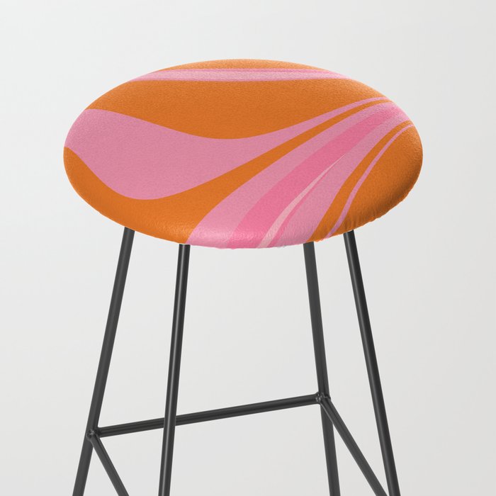Groovy Color in Pink and Orange Stool Gallery Image 2