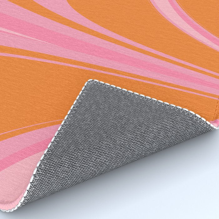 Groovy Color in Pink and Orange Rug Gallery Image 4