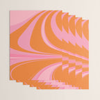 Groovy Color in Pink and Orange Wrapping Paper Gallery Image 3