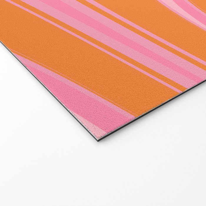 Groovy Color in Pink and Orange Welcome Mat Gallery Image 2