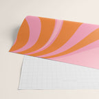 Groovy Color in Pink and Orange Wrapping Paper Gallery Image 2