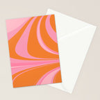 Groovy Color in Pink and Orange Stationery Card Gallery Image 2