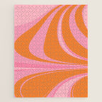 Groovy Color in Pink and Orange Jigsaw Puzzle Gallery Image 1