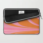 Groovy Color in Pink and Orange Laptop Sleeve Gallery Image 2