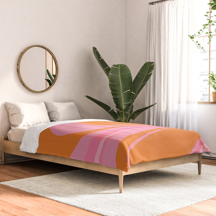 Groovy Color in Pink and Orange Comforter Gallery Image 2