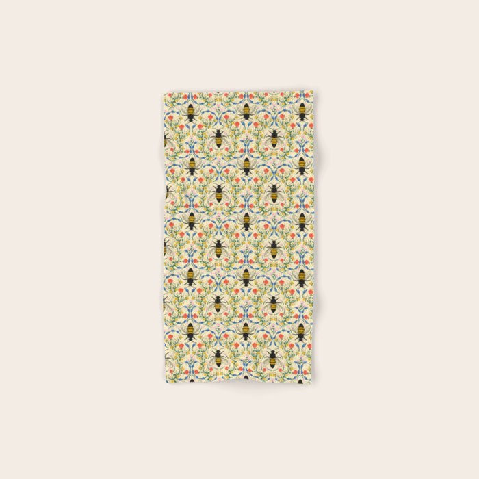 Bee Garden - Cream Bath Towel Gallery Image 1