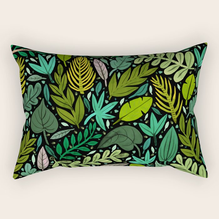 Green Scatter Rectangular Pillow Gallery Image 1