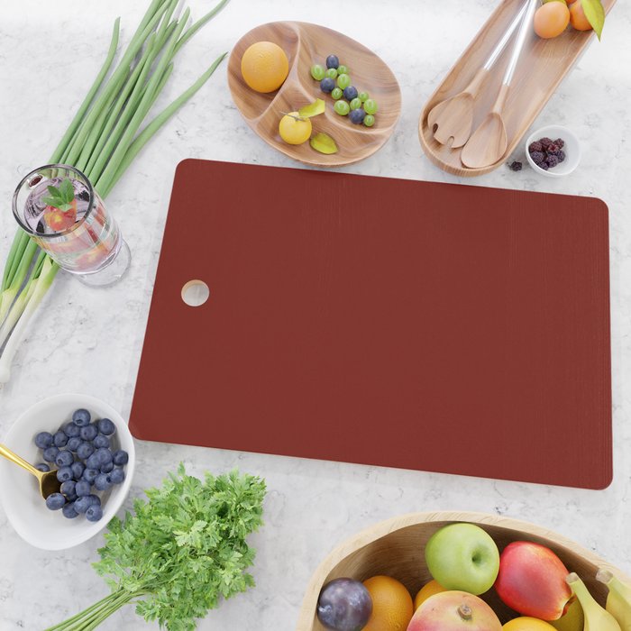 Ruby Red Solid Color Cutting Board Gallery Image 2