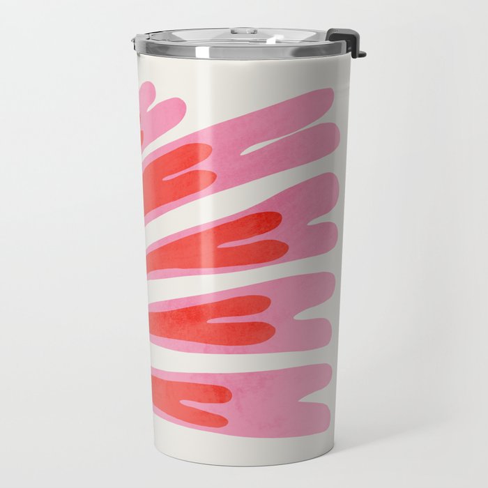 Tart & Amaranth: Wild Flower | Matisse Foliage Paper Cutouts Travel Mug Gallery Image 2