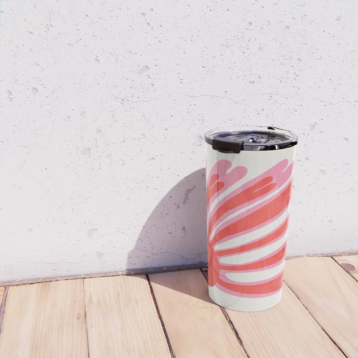 Tart & Amaranth: Wild Flower | Matisse Foliage Paper Cutouts Travel Mug Gallery Image 4