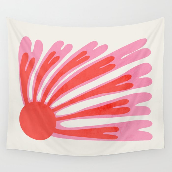 Tart & Amaranth: Wild Flower | Matisse Foliage Paper Cutouts Wall Tapestry Gallery Image 4
