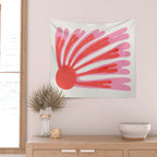 Tart & Amaranth: Wild Flower | Matisse Foliage Paper Cutouts Wall Tapestry Gallery Image 2