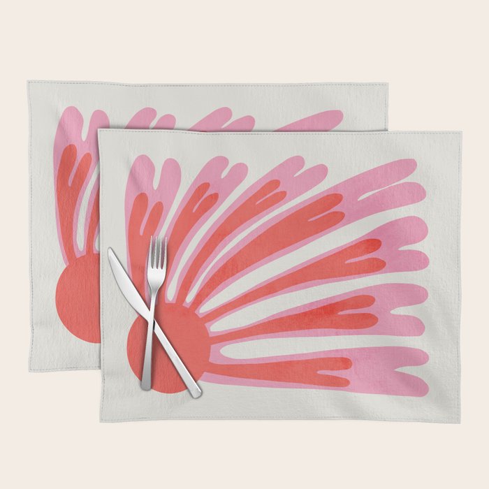 Tart & Amaranth: Wild Flower | Matisse Foliage Paper Cutouts Placemat Gallery Image 1