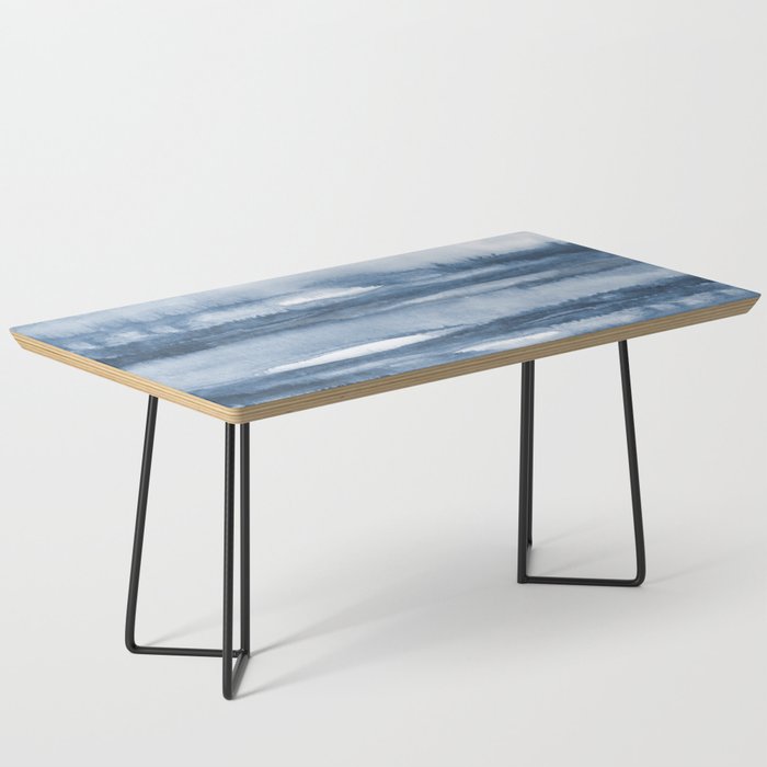 Indigo Clouds, Blue Abstract Art Coffee Table Gallery Image 1