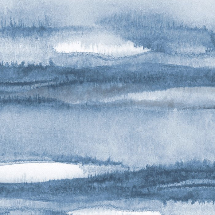 Indigo Clouds, Blue Abstract Art Coffee Mug Gallery Image 2