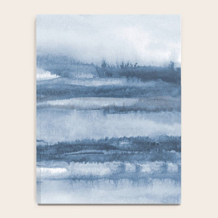 Indigo Clouds, Blue Abstract Art Notebook Gallery Image 4