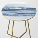 Indigo Clouds, Blue Abstract Art Side Table Gallery Image 2
