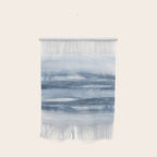 Indigo Clouds, Blue Abstract Art Wall Hanging Gallery Image 1