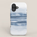 Indigo Clouds, Blue Abstract Art iPhone Case Gallery Image 1