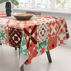 Winter Quilt Pattern no4 Tablecloth Gallery Image 3