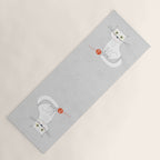 White Cat Yoga Mat Gallery Image 1