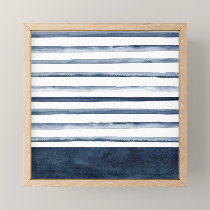 Stripes | Watercolor Pattern Mini Art Print Gallery Image 1