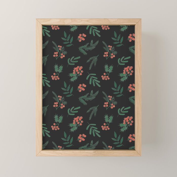 Yuletide Botanical Print Mini Art Print Gallery Image 1