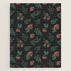Yuletide Botanical Print Jigsaw Puzzle Gallery Image 1
