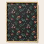 Yuletide Botanical Print Serving Tray Gallery Image 1