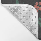 Yuletide Botanical Print Bath Mat Gallery Image 2