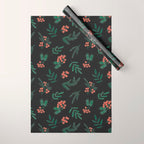 Yuletide Botanical Print Wrapping Paper Gallery Image 1