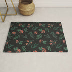 Yuletide Botanical Print Rug Gallery Image 1