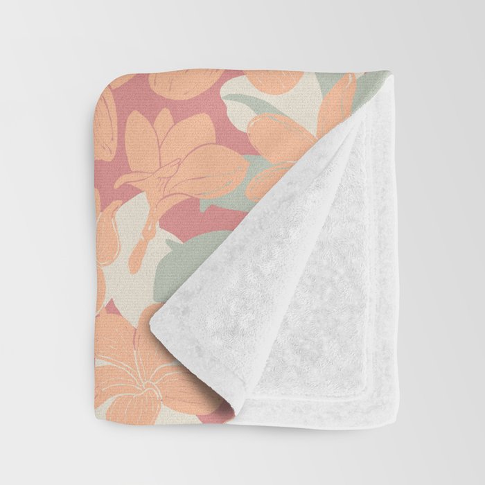 Exotic plumeria flowers A Throw Blanket Gallery Image 3