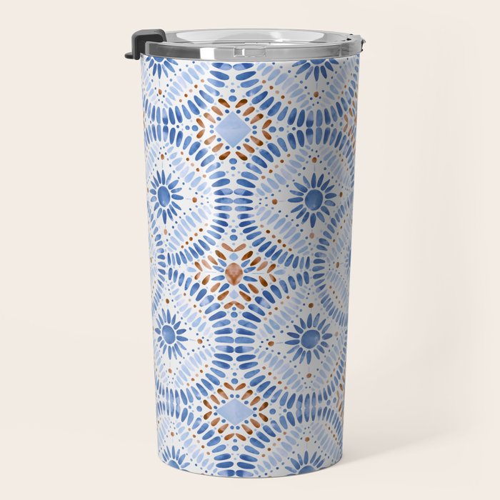 Boho Tiles Mandala Travel Mug Gallery Image 3