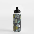 City life neighborhood moonless night Water Bottle Gallery Image 2